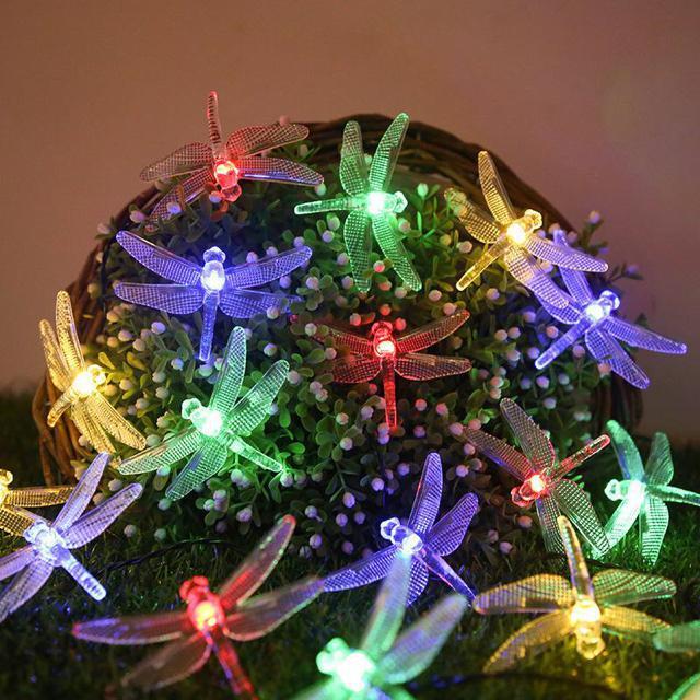 乾電池式 30球 3m とんぼ 蜻蛉 LEDイルミネーションライト 屋外 庭 防滴 クリスマス ガーデンライト ガーデニングライト < ペット/手芸/園芸  乾電池式 30球 3m とんぼ 蜻蛉 LEDイルミネーションライト 屋外 庭 防滴 クリスマス ガーデンライト ガーデニングライト < ペット/手芸/園芸の