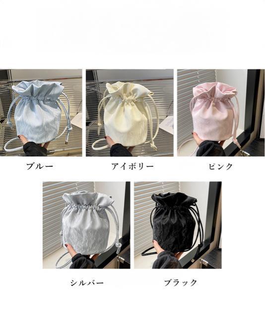 送料無料 新品 ミニショルダーバッグ 斜め掛け巾着バッグ < 女性ファッション  送料無料 新品 ミニショルダーバッグ 斜め掛け巾着バッグ < 女性ファッションの