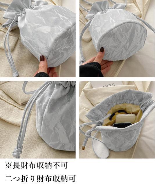 送料無料 新品 ミニショルダーバッグ 斜め掛け巾着バッグ < 女性ファッション  送料無料 新品 ミニショルダーバッグ 斜め掛け巾着バッグ < 女性ファッションの