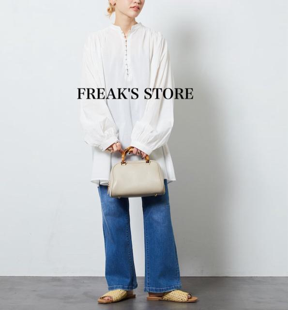新品 FREAK'S STORE★ゆったりコットンブラウス < 女性ファッション  新品 FREAK'S STORE★ゆったりコットンブラウス < 女性ファッションの