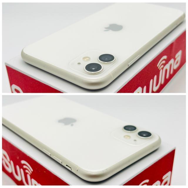 B 100% iPhone 11 64 GB SIM�t���[ �z���C�g �{�� �� �Ɠd/AV�� 