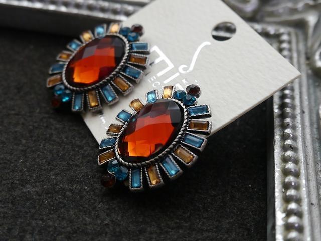 新品mia Collectionアンティーク調MIXカラーストーンピアス < 女性アクセサリー/時計  新品mia Collectionアンティーク調MIXカラーストーンピアス < 女性アクセサリー/時計の