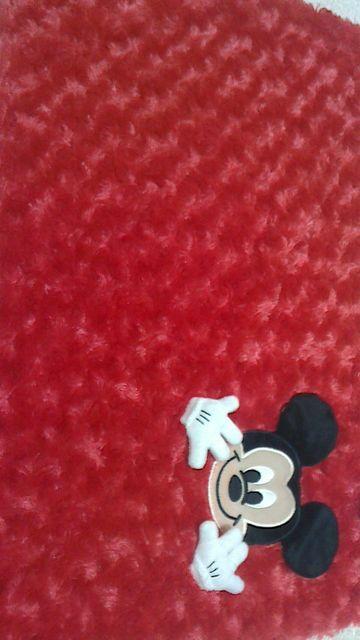 ミッキーくるくるボア枕カバー43×63pレッド系 ファスナー式 < キッズ/ベビー  ミッキーくるくるボア枕カバー43×63pレッド系 ファスナー式 < キッズ/ベビーの