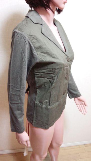 新品タグ付☆格好いカットソー素材のジャケット風トップスA21☆3点で即落 < 女性ファッション  新品タグ付☆格好いカットソー素材のジャケット風トップスA21☆3点で即落 < 女性ファッションの