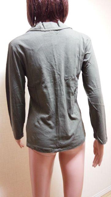 新品タグ付☆格好いカットソー素材のジャケット風トップスA21☆3点で即落 < 女性ファッション  新品タグ付☆格好いカットソー素材のジャケット風トップスA21☆3点で即落 < 女性ファッションの