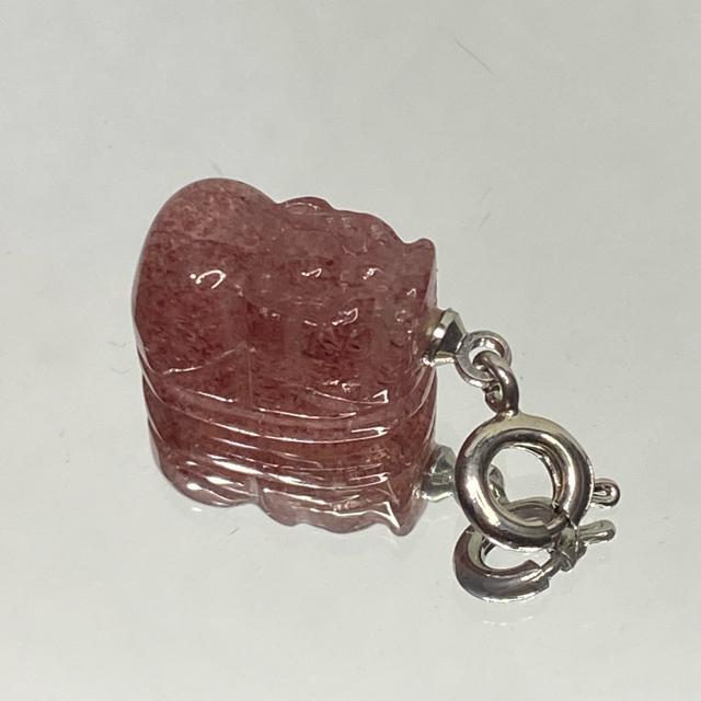 《チャーム》可愛い貔貅 天然石ピンクエピドートインクォーツ < 女性アクセサリー/時計  《チャーム》可愛い貔貅 天然石ピンクエピドートインクォーツ < 女性アクセサリー/時計の