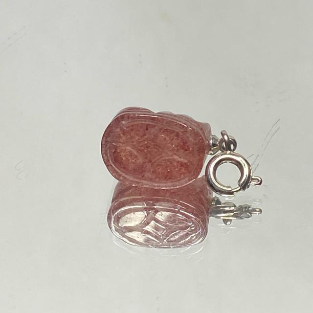 《チャーム》可愛い貔貅 天然石ピンクエピドートインクォーツ < 女性アクセサリー/時計  《チャーム》可愛い貔貅 天然石ピンクエピドートインクォーツ < 女性アクセサリー/時計の