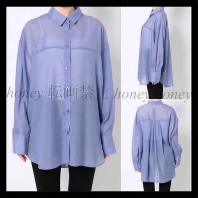 定価7,700円●シアーオーバーシャツ●EVRISエヴリス●水色ブルー青●シアーシャツ < ブランド  定価7,700円●シアーオーバーシャツ●EVRISエヴリス●水色ブルー青●シアーシャツ < ブランドの