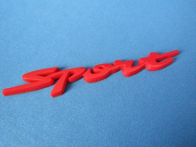 ●Sport スポーツ・エンブレム RED レッドカラーABS仕様 新品● < 自動車/バイク ●Sport スポーツ・エンブレム RED レッドカラーABS仕様 新品● < 自動車/バイク