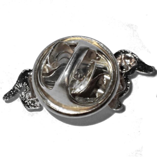 ダックスフンド ダックスフント 犬 イヌ いぬ ドッグ バッジ ピンバッジ ピンズ ブローチ 銀色 シルバー色 < 女性アクセサリー/時計  ダックスフンド ダックスフント 犬 イヌ いぬ ドッグ バッジ ピンバッジ ピンズ ブローチ 銀色 シルバー色 < 女性アクセサリー/時計の