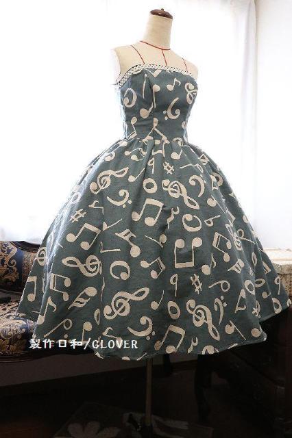 音符柄JSK Mサイズ < 女性ファッション  音符柄JSK Mサイズ  < 女性ファッションの