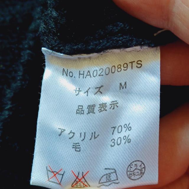 ★HAREハレ黒白ブラック&ホワイトバイカラーお洒落ケーブル編みストライプ柄ウール混暖か♪凝った生地デザイン長袖丸首ニットセーター < 男性ファッション ★HAREハレ黒白ブラック&ホワイトバイカラーお洒落ケーブル編みストライプ柄ウール混暖か♪凝った生地デザイン長袖丸首ニットセーター < 男性ファッションの