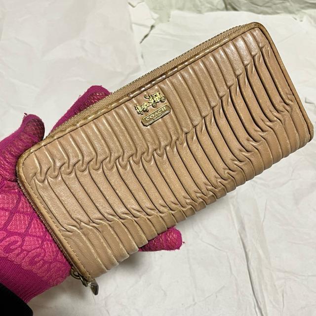 【コーチ】 マディソン ギャザード レザー アコーディオンジップ 長財布 ラウンドファスナー < ブランド 【コーチ】 マディソン ギャザード レザー アコーディオンジップ 長財布 ラウンドファスナー < ブランドの