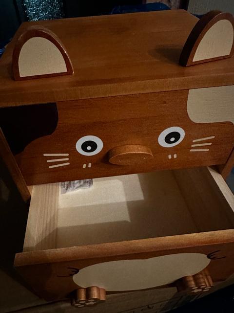 ねこちゃんモチーフ天然木製ミニチェスト引き出し2段 卓上収納 小物入れインテリアアクセサリーボックス < インテリア/ライフ ねこちゃんモチーフ天然木製ミニチェスト引き出し2段 卓上収納 小物入れインテリアアクセサリーボックス < インテリア/ライフの