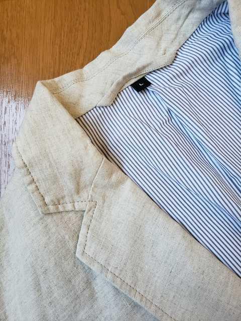 ☆新品同様☆麻ジャケット☆L < 男性ファッション  ☆新品同様☆麻ジャケット☆L < 男性ファッションの