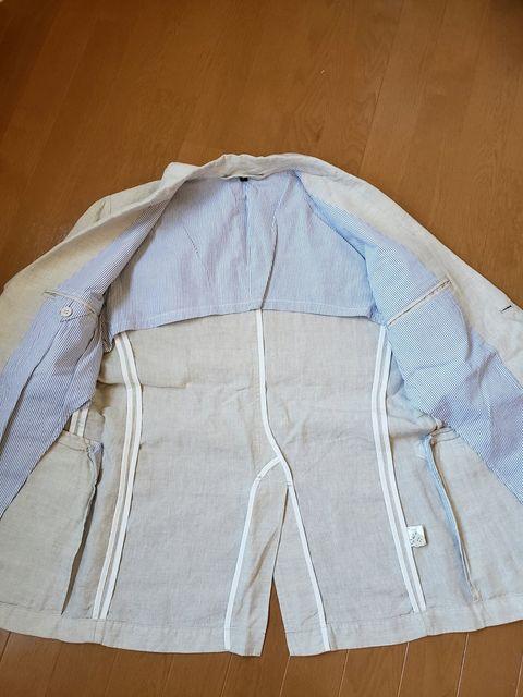 ☆新品同様☆麻ジャケット☆L < 男性ファッション  ☆新品同様☆麻ジャケット☆L < 男性ファッションの