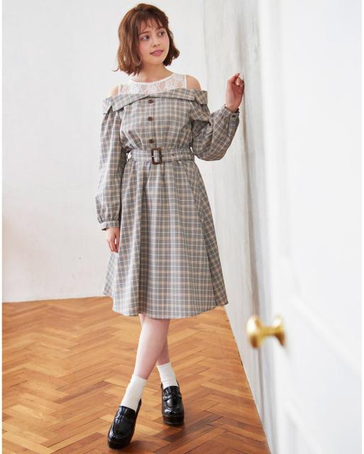 新品☆イング*レースレイヤーオフショルワンピ < ブランド  新品☆イング*レースレイヤーオフショルワンピ  < ブランドの