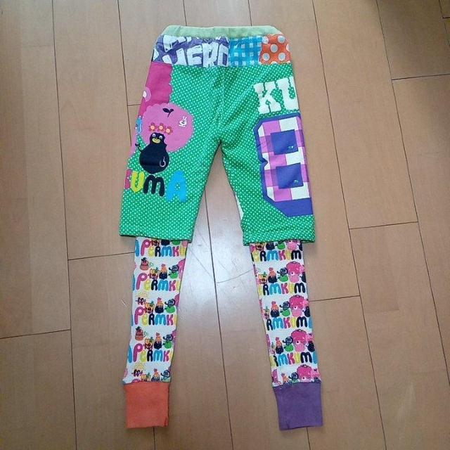 パーマ クマ レイヤードパンツ120黄緑JAM < ブランド  パーマ クマ レイヤードパンツ120黄緑JAM < ブランドの