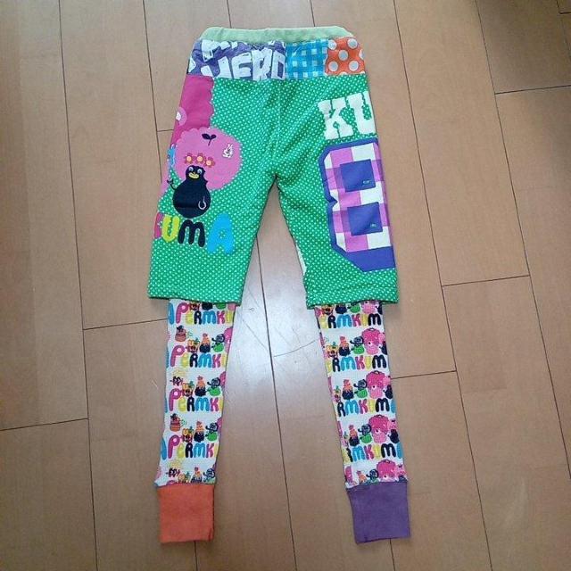 パーマ クマ レイヤードパンツ120黄緑JAM < ブランド  パーマ クマ レイヤードパンツ120黄緑JAM < ブランドの