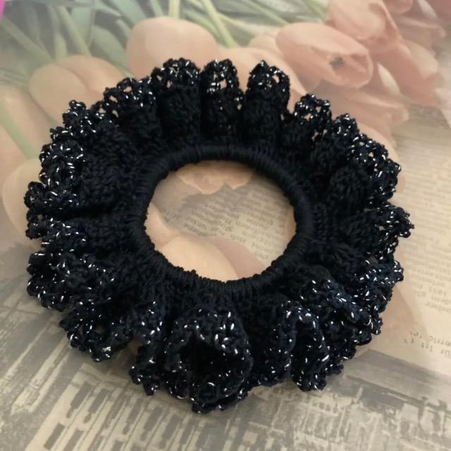 ハンドメイド♪レース編みシュシュ < 女性ファッション  ハンドメイド♪レース編みシュシュ  < 女性ファッションの