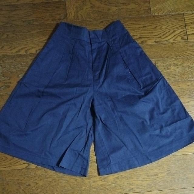 mystic ブルー 美品 股下27cm キュロット フレアー < ブランド  mystic ブルー 美品 股下27cm キュロット フレアー  < ブランドの