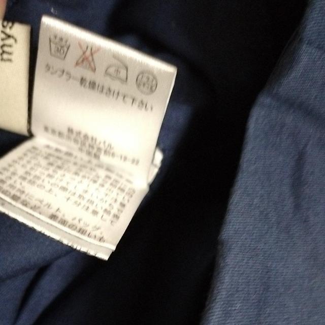 mystic ブルー 美品 股下27cm キュロット フレアー < ブランド  mystic ブルー 美品 股下27cm キュロット フレアー < ブランドの