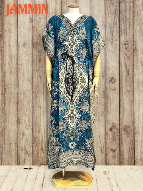 アジアンペーズリー柄ロングワンピ ヒッピー エスニック 個性派 アジアン < 女性ファッション アジアンペーズリー柄ロングワンピ ヒッピー エスニック 個性派 アジアン < 女性ファッションの