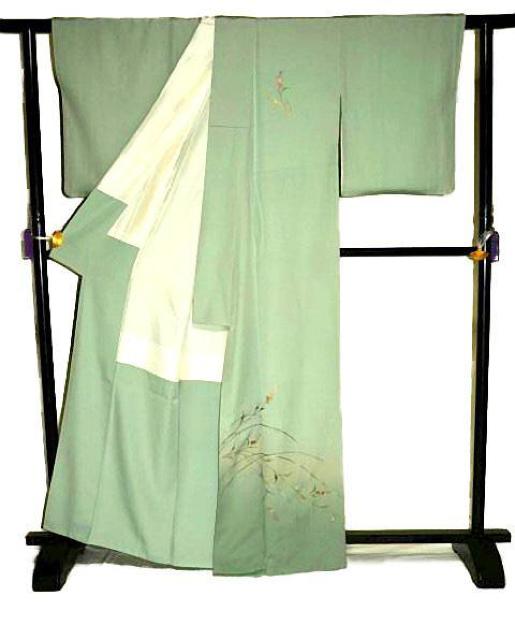 付下げ 中古 送料無料 最高級 新品同様 暈し染め 総シシュウ 花柄 身丈165cm 裄丈68cm 正絹 フォーマル Y3648 < 女性ファッション  付下げ 中古 送料無料 最高級 新品同様 暈し染め 総シシュウ 花柄 身丈165cm 裄丈68cm 正絹 フォーマル Y3648 < 女性ファッションの