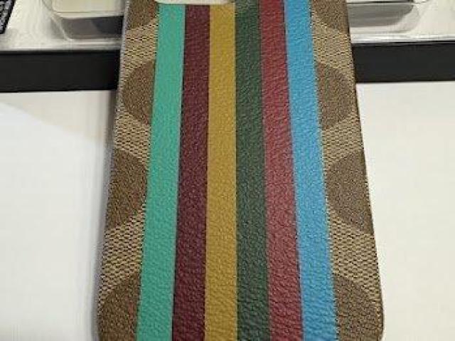 R[` COACH iPhone13 pro Ή P[XC8088 KHAKI MULTI  Ɠd/AV 