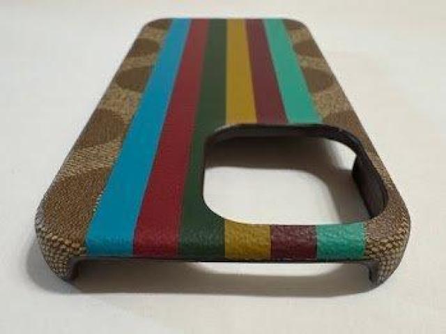 R[` COACH iPhone13 pro Ή P[XC8088 KHAKI MULTI  Ɠd/AV 