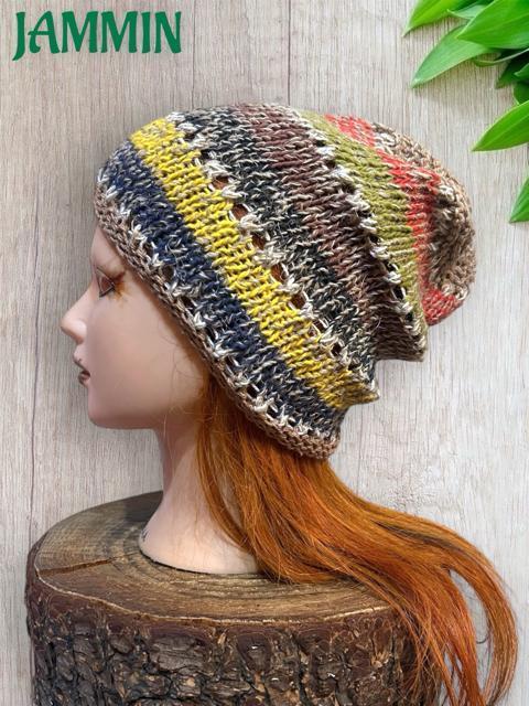 ヘンプコットンニット帽 ヒッピー アジアン ニット帽 エスニック 個性派 < 女性ファッション ヘンプコットンニット帽 ヒッピー アジアン ニット帽 エスニック 個性派 < 女性ファッションの