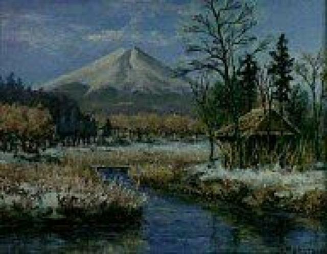 絵画 油彩 作者不詳『忍野』真作保証 原画 < ホビー 絵画 油彩 作者不詳『忍野』真作保証 原画 < ホビーの