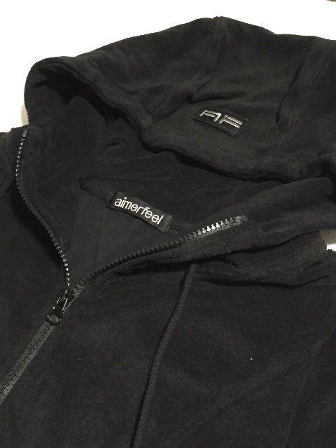 新品<AF刺繍ワッペン>aimerfeel/エメフィール(厚パーカー/ブラック)定価3465/M < 女性ファッション  新品<AF刺繍ワッペン>aimerfeel/エメフィール(厚パーカー/ブラック)定価3465/M < 女性ファッションの
