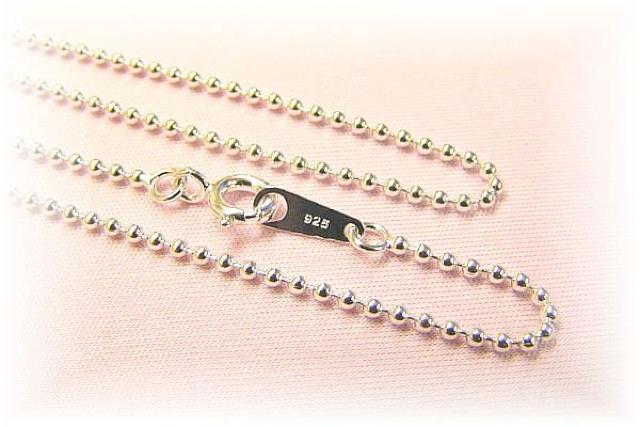 ボールチェーンネックレス 40cm 1,5mm玉 シルバー < 女性アクセサリー/時計  ボールチェーンネックレス 40cm 1,5mm玉 シルバー < 女性アクセサリー/時計の