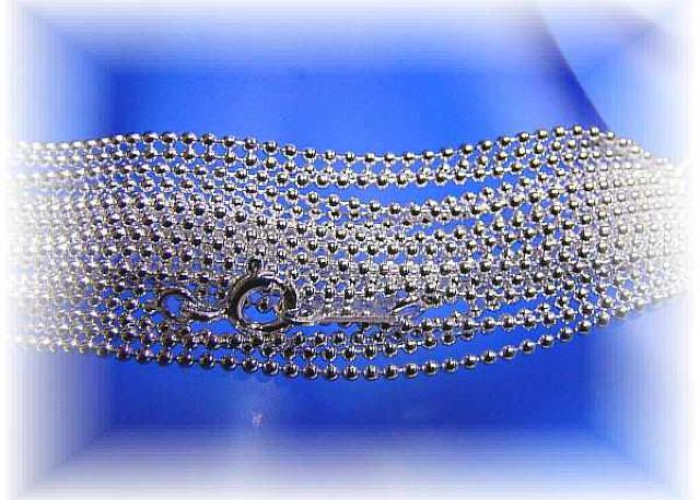 ボールチェーンネックレス 40cm 1,5mm玉 シルバー < 女性アクセサリー/時計  ボールチェーンネックレス 40cm 1,5mm玉 シルバー < 女性アクセサリー/時計の