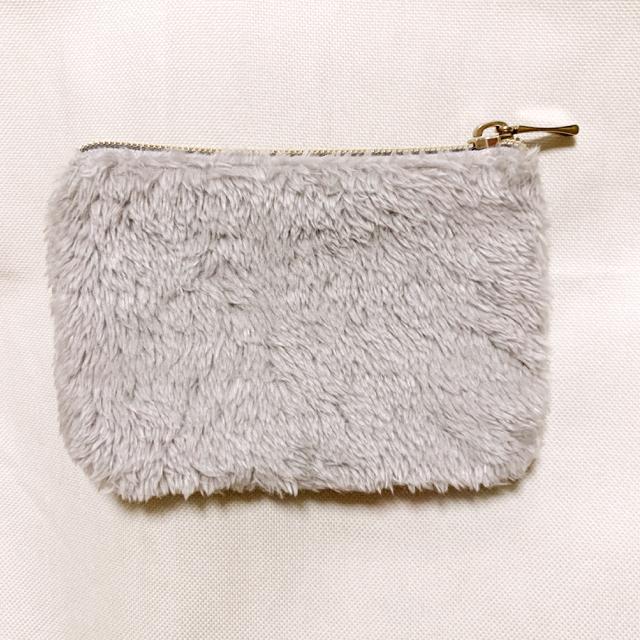 【NEW/非売品】ふわもこフラットポーチ/LOWRYS FARM/グレー < 女性ファッション  【NEW/非売品】ふわもこフラットポーチ/LOWRYS FARM/グレー < 女性ファッションの