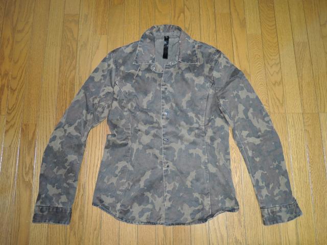 wjk ダブルジェイケイ ミリタリー シャツ ジャケット M 迷彩柄 カモフラージュ シワ加工 < ブランド  wjk ダブルジェイケイ ミリタリー シャツ ジャケット M 迷彩柄 カモフラージュ シワ加工  < ブランドの