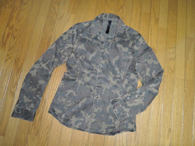 wjk ダブルジェイケイ ミリタリー シャツ ジャケット M 迷彩柄 カモフラージュ シワ加工 < ブランド  wjk ダブルジェイケイ ミリタリー シャツ ジャケット M 迷彩柄 カモフラージュ シワ加工 < ブランドの