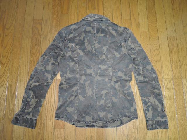 wjk ダブルジェイケイ ミリタリー シャツ ジャケット M 迷彩柄 カモフラージュ シワ加工 < ブランド  wjk ダブルジェイケイ ミリタリー シャツ ジャケット M 迷彩柄 カモフラージュ シワ加工 < ブランドの