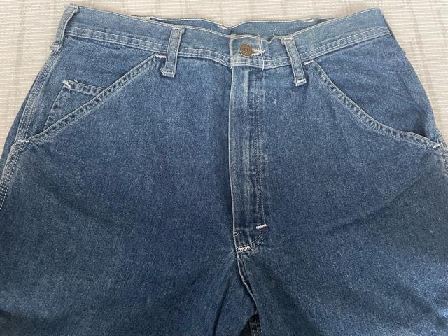 90fs`Vintage USA KHAKI JUNGLE (J[LWO) DENIM WORK yC^[pcMTCY