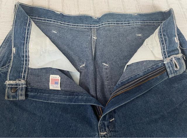 90fs`Vintage USA KHAKI JUNGLE (J[LWO) DENIM WORK yC^[pcMTCY
