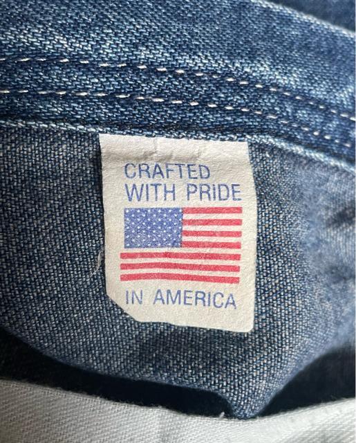 90fs`Vintage USA KHAKI JUNGLE (J[LWO) DENIM WORK yC^[pcMTCY