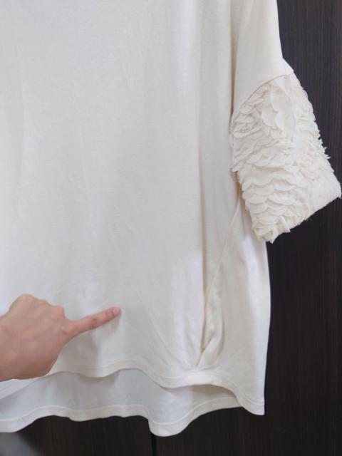 1枚でお洒落☆グリーンレーベルリラクシングの袖フリルトップス < ブランド  1枚でお洒落☆グリーンレーベルリラクシングの袖フリルトップス < ブランドの