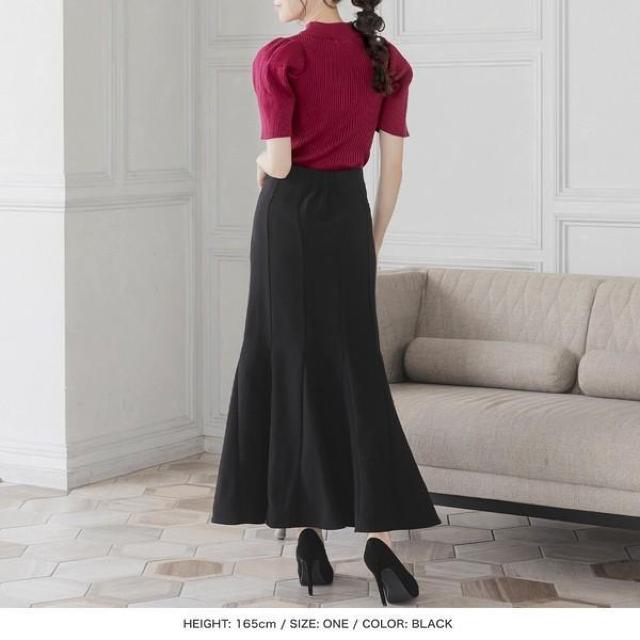 JULIA BOUTIQUEボリュームマーメイドスカートブラックプラム新品 < 女性ファッション  JULIA BOUTIQUEボリュームマーメイドスカートブラックプラム新品 < 女性ファッションの