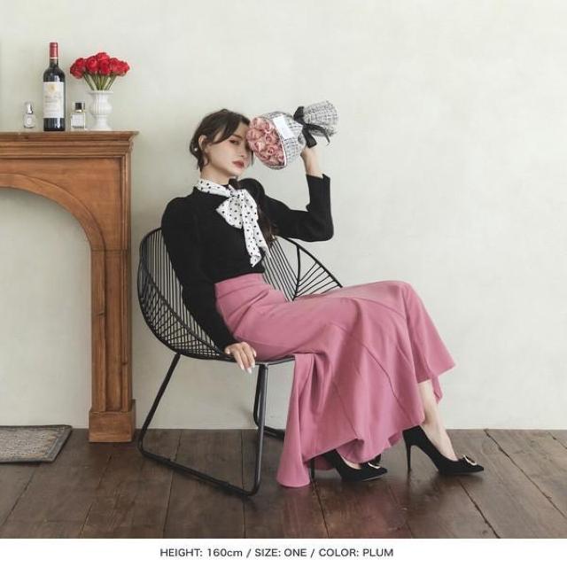 JULIA BOUTIQUEボリュームマーメイドスカートブラックプラム新品 < 女性ファッション  JULIA BOUTIQUEボリュームマーメイドスカートブラックプラム新品 < 女性ファッションの