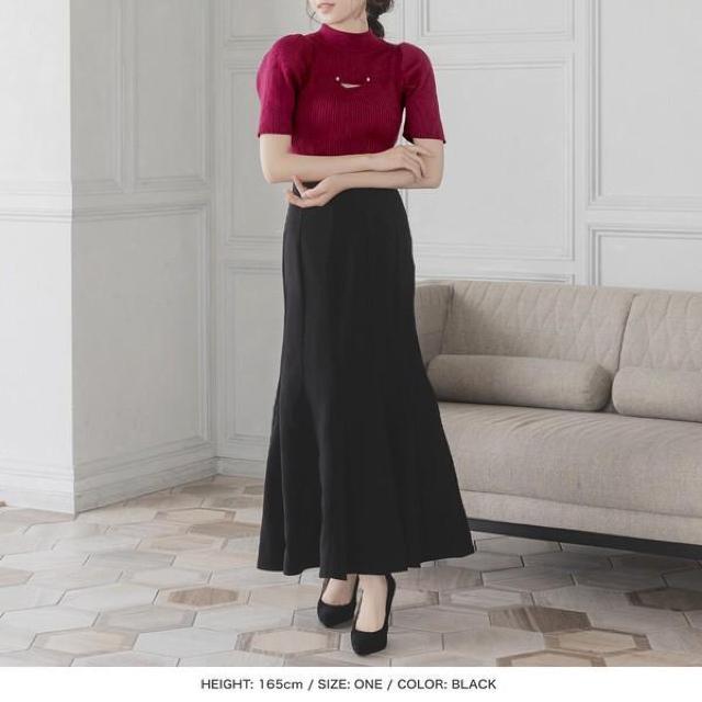JULIA BOUTIQUEボリュームマーメイドスカートブラックプラム新品 < 女性ファッション  JULIA BOUTIQUEボリュームマーメイドスカートブラックプラム新品 < 女性ファッションの