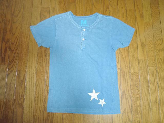 M THANK YOU FRIENDS エム ヘンリーネック Tシャツ S カットソー ☆ スター TEE TMT < ブランド  M THANK YOU FRIENDS エム ヘンリーネック Tシャツ S カットソー ☆ スター TEE TMT  < ブランドの