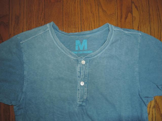 M THANK YOU FRIENDS エム ヘンリーネック Tシャツ S カットソー ☆ スター TEE TMT < ブランド  M THANK YOU FRIENDS エム ヘンリーネック Tシャツ S カットソー ☆ スター TEE TMT < ブランドの