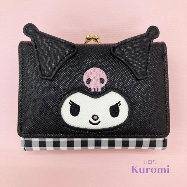クロミ 財布 ダイカット 口金財布 がま口 三つ折り ウォレット サンリオ < 女性ファッション クロミ 財布 ダイカット 口金財布 がま口 三つ折り ウォレット サンリオ < 女性ファッションの