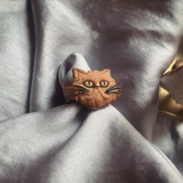 HM��Fancy�􂨂��܂� ���F �l�R �˂� �{�^�� �����O �w�� �� �����A�N�Z�T���[/���v�� 